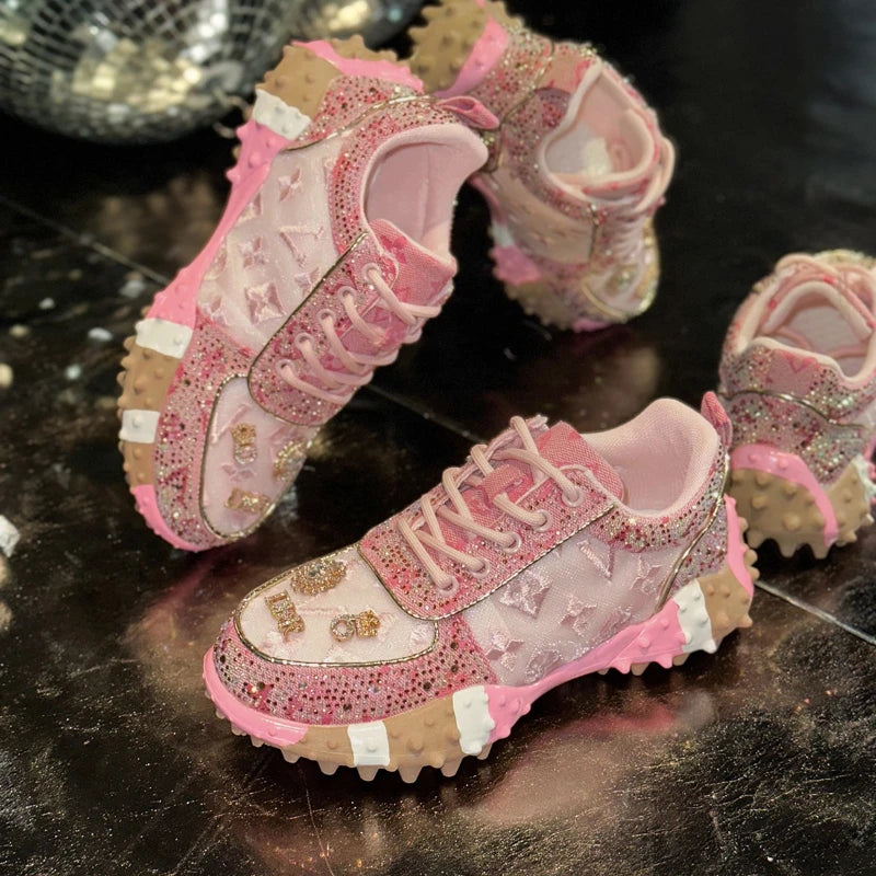 Women's Casual Sneakers Fashion Luxury Rhinestone