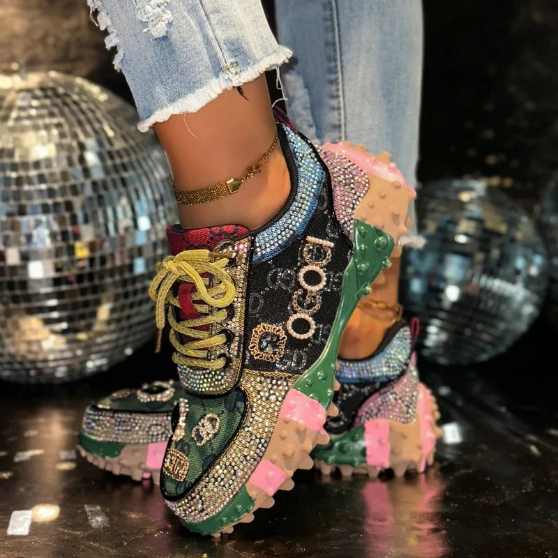 Diamond Rhinestone Sneakers