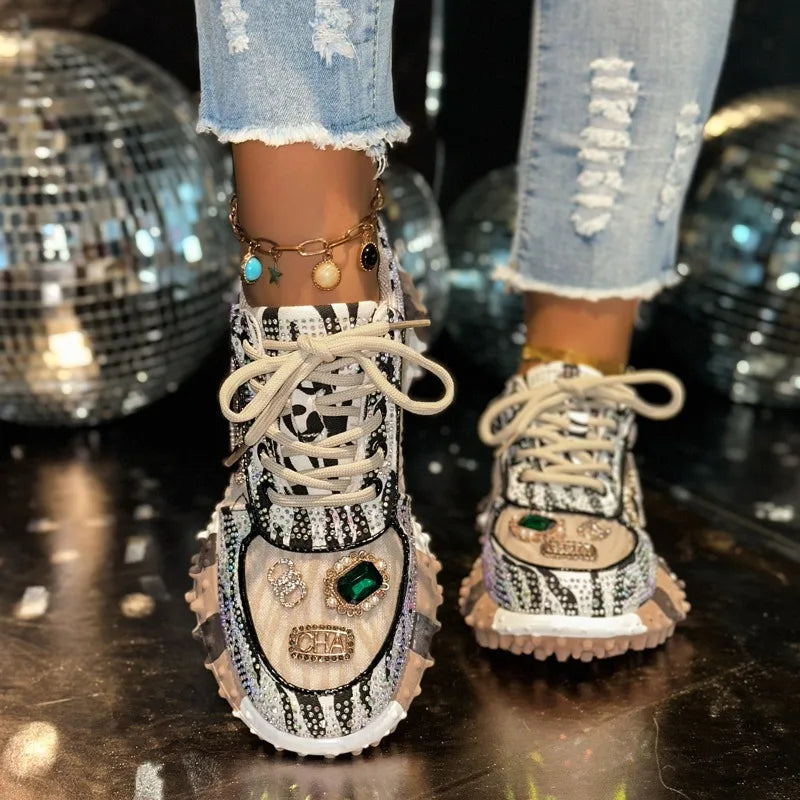 Diamond Rhinestone Sneakers