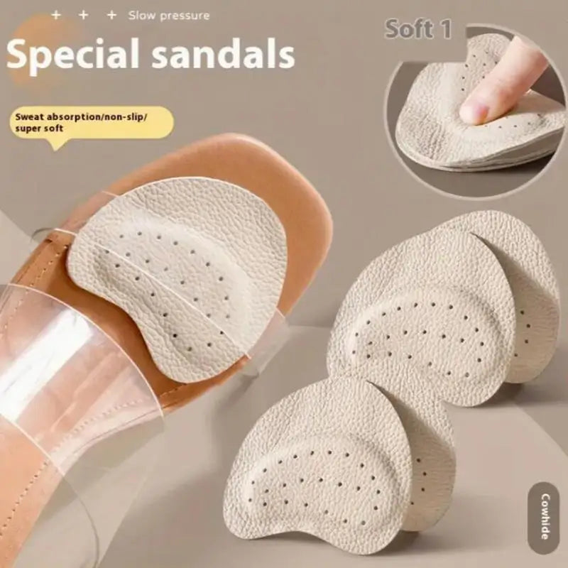 2Pairs Anti-slip Stickers Pad Insoles Toe Cushion