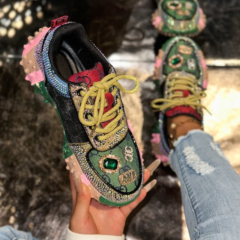 Diamond Rhinestone Sneakers