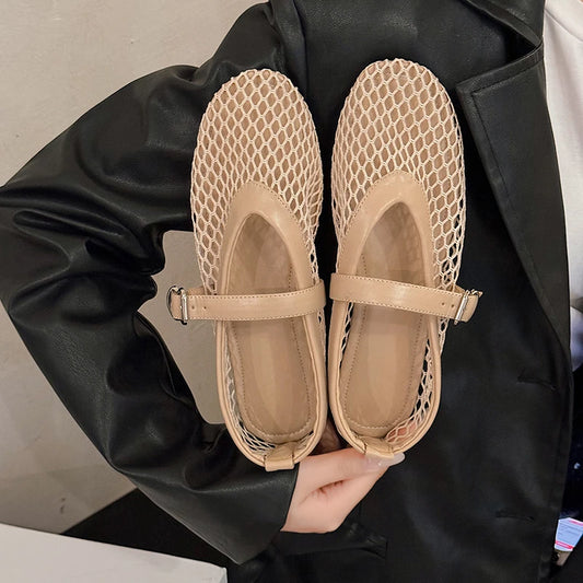 Mary Jane Fishnet Shoes
