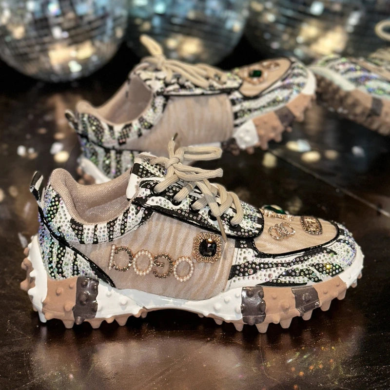 Diamond Rhinestone Sneakers